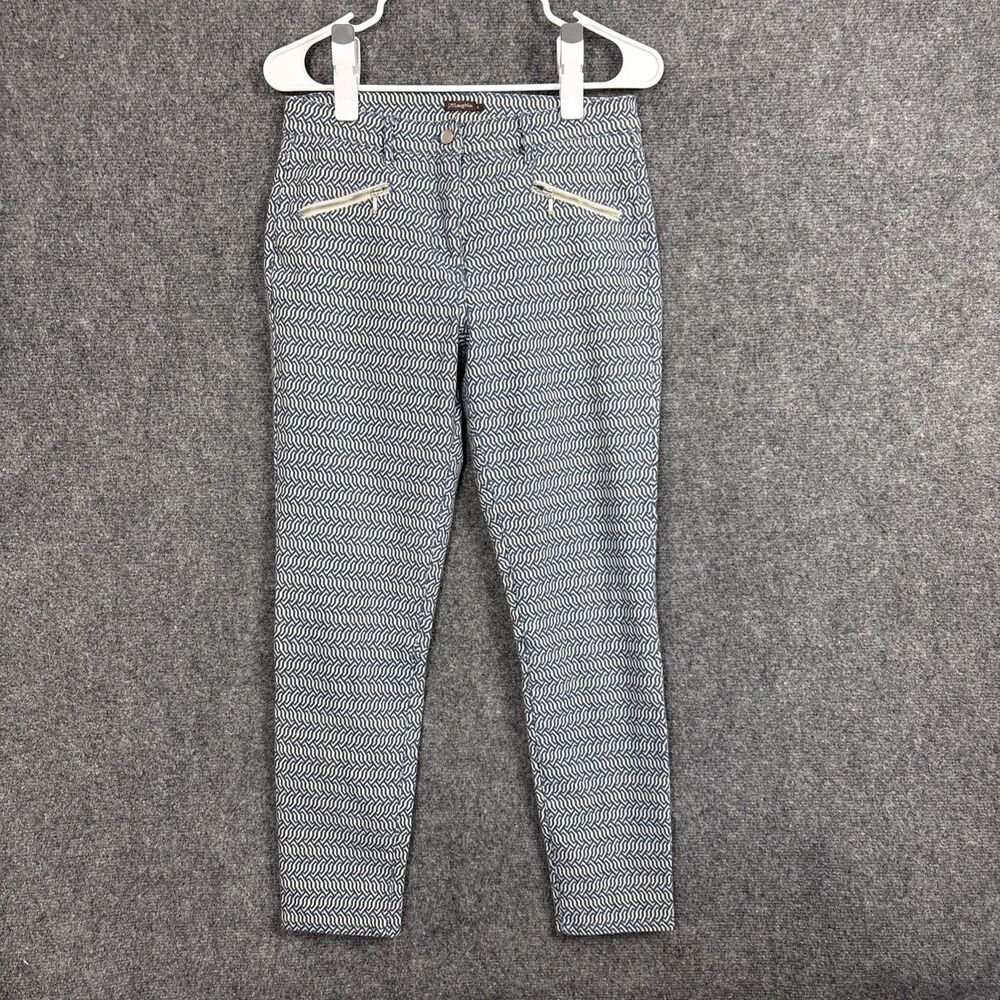 J. McLaughlin Pants Womens Size 6 Blue Skinny Stretch Ankle Designer Old Money